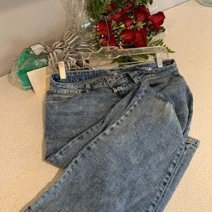 Flare leg stone wash denim sz 29